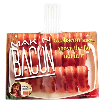 

Microwave Bacon Rack Hanger Cooker Tray Bacon Barbecue Plastic Rack For Kitchen