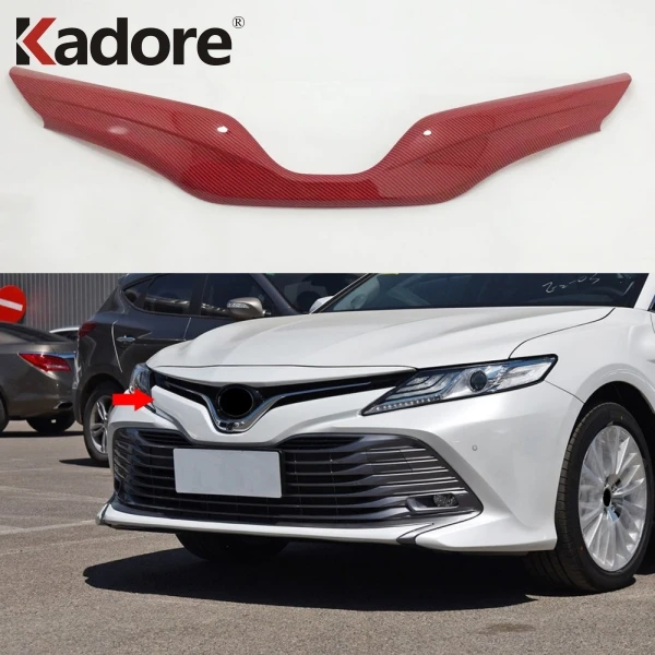 Для Toyota Camry LE XLE ABS Хромированная передняя решетка гриль обрамление чехла капота внешние украшения аксессуары