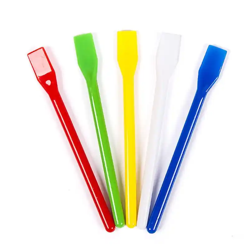 Plana Longo Blenders Stir Bar Pintura Das Crianças Dos Miúdos de Plástico Raspar a Mistura De Pigmentos De Cor Vara