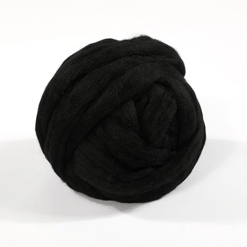 50g Fluffy Soft Woolen Fiber Dyed Wool Tops Roving For DIY Needle Felting Spinning Sewing Supplies