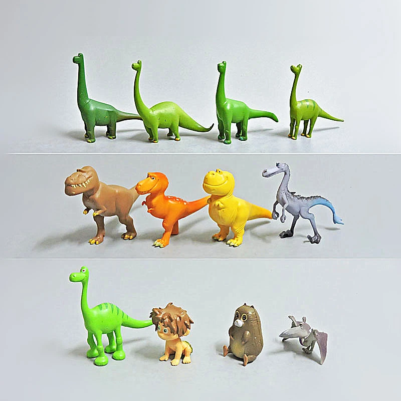 Disney figuras de dinosaurios para decoración, 12 unids/set/Juego de 3 7cm,  modelo de Arlo, muñeco, pastel de oficina en casa, Diy|Figuras de acción| -  AliExpress