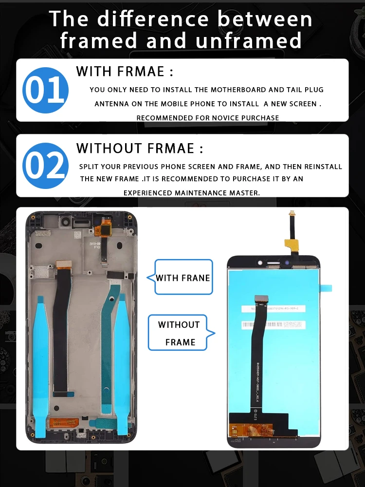 Оригинальный сенсорный ЖК экран для Xiaomi Redmi 4X 4A дигитайзер в сборе замена с рамкой