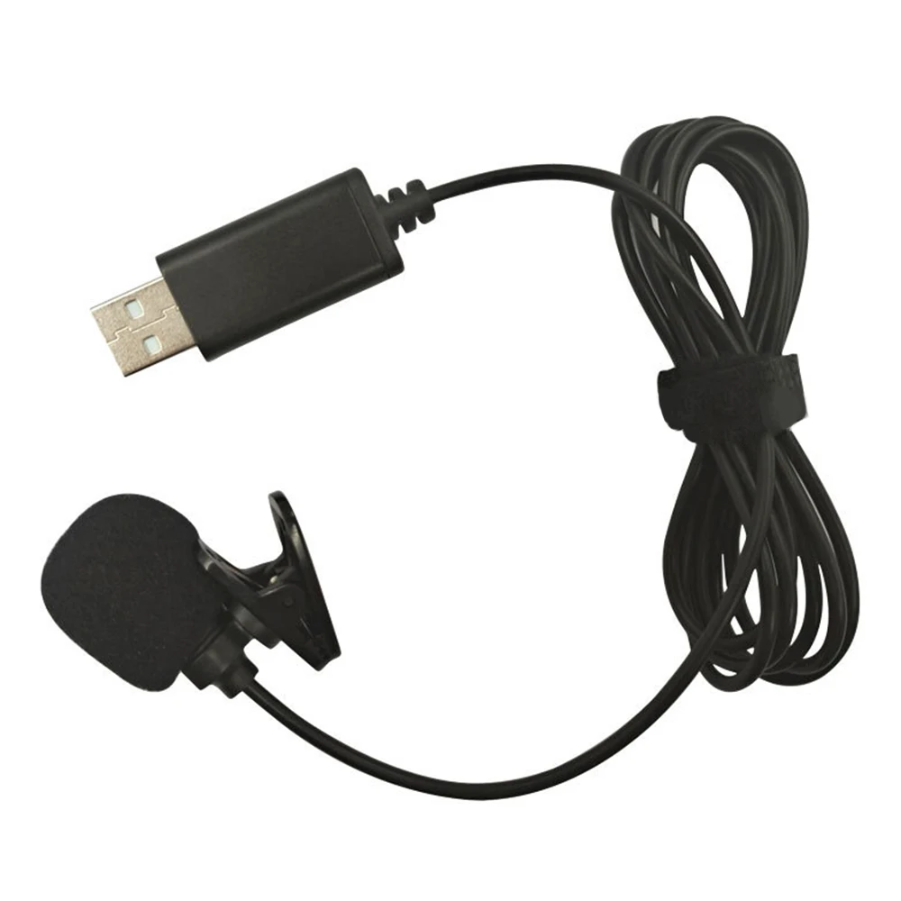 USB 라발리에 라펠 콘덴서 마이크, 전방향 유선 클립온 마이크, 핸즈프리 플러그 앤 플레이, 컴퓨터 PC 노트북 비디오용
