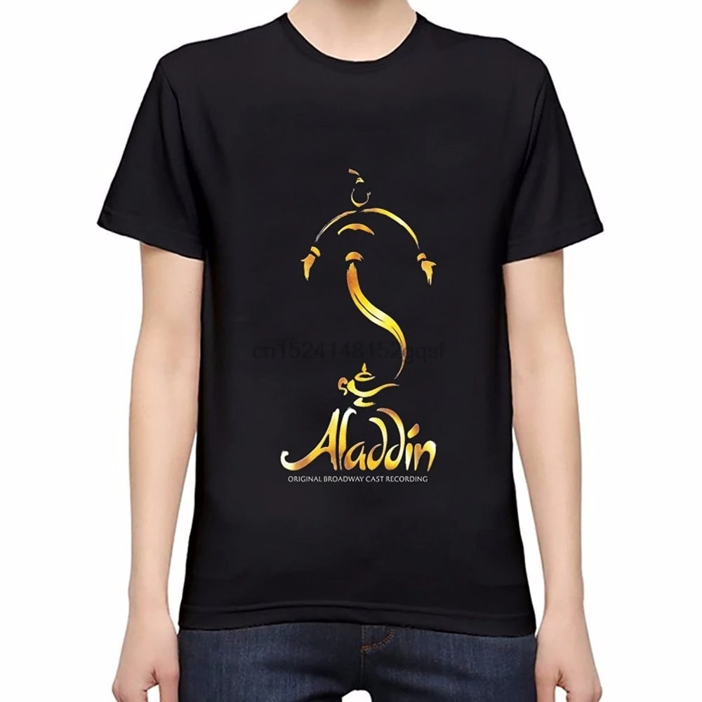 Новая забавная Футболка мужская брендовая одежда с модным принтом короткие Aladdin
