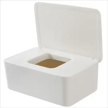 

Wet Tissue Box Desktop Seal Wet Towel Storage Box With Lid Tissue Box High Capacity Home Decoration Napkin Storage Box