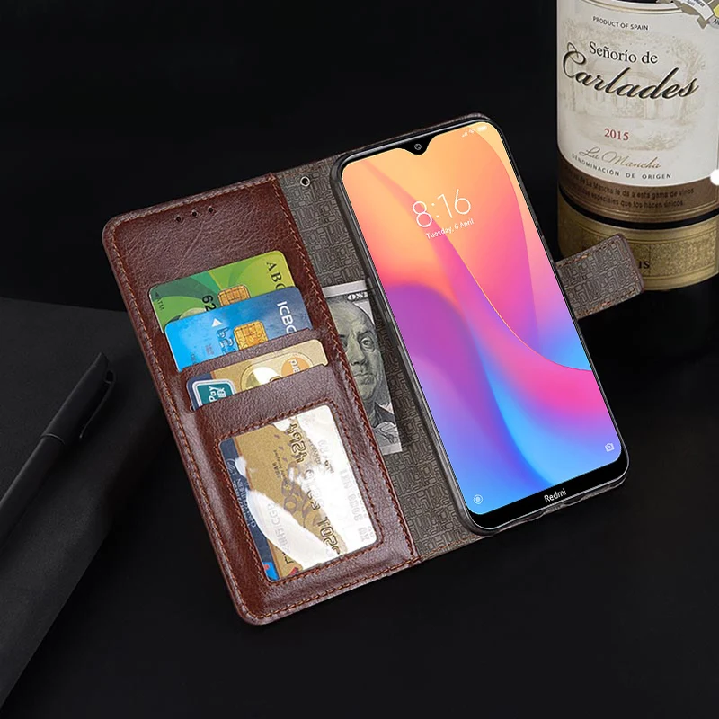 Для Xiaomi Redmi 8A чехол Роскошный флип из искусственной кожи чехол фоторамка со слотом для карты памяти чехол для Xiaomi Redmi 8A MZB8298IN чехол