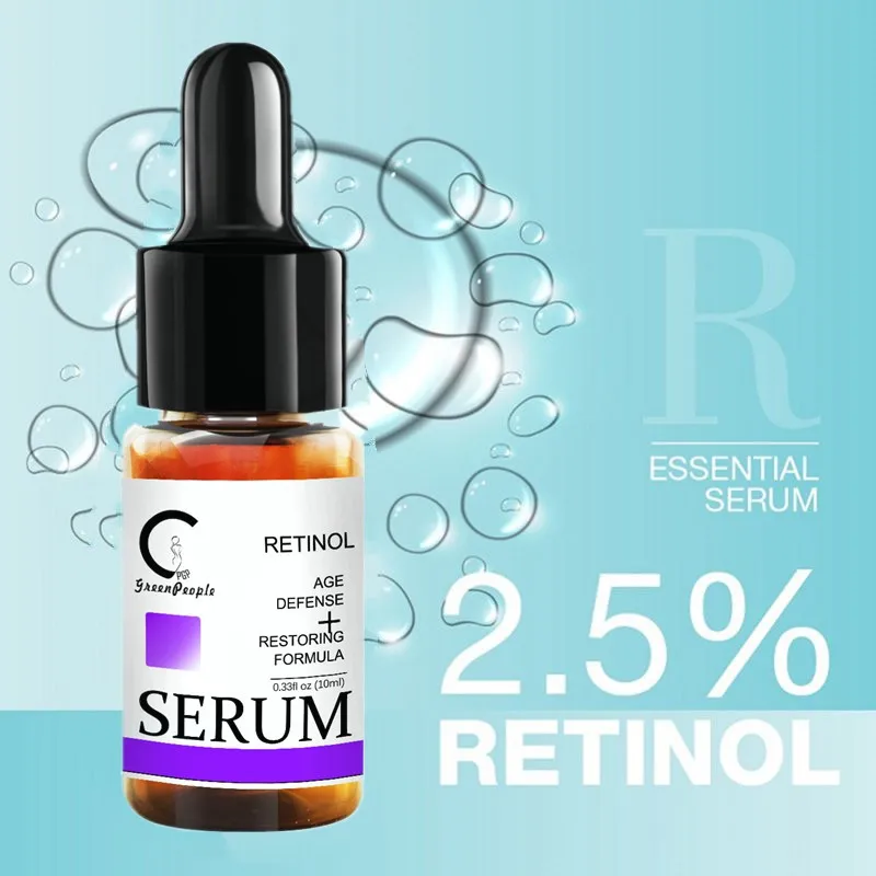 GreenPeople лица Retinol Сыворотки сужения пор анти морщин Омолаживающий увлажняющий с