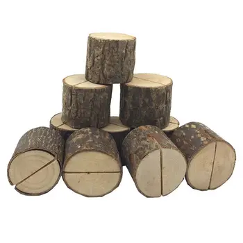 

Promotion! Wedding Place Wooden Card Holders Table Number Stands for Home Party Decorations. Pack of 20