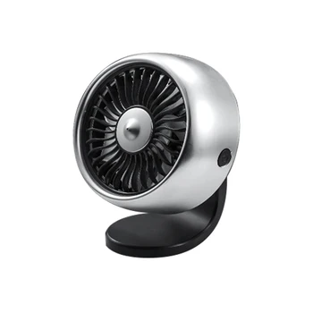 

Mini Car Fan Universal Large Wind 3 Speed Adjustment USB Car Fan Colorful Light Dashboard Cooling Cooler Energy Saving for Car