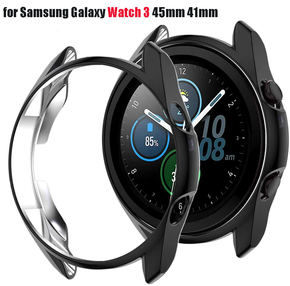 

Protector Case for Samsung Galaxy Watch 3 45mm 41mm High Hardness All-Around Protective Shell Watch3 Hollow Bumper Cases