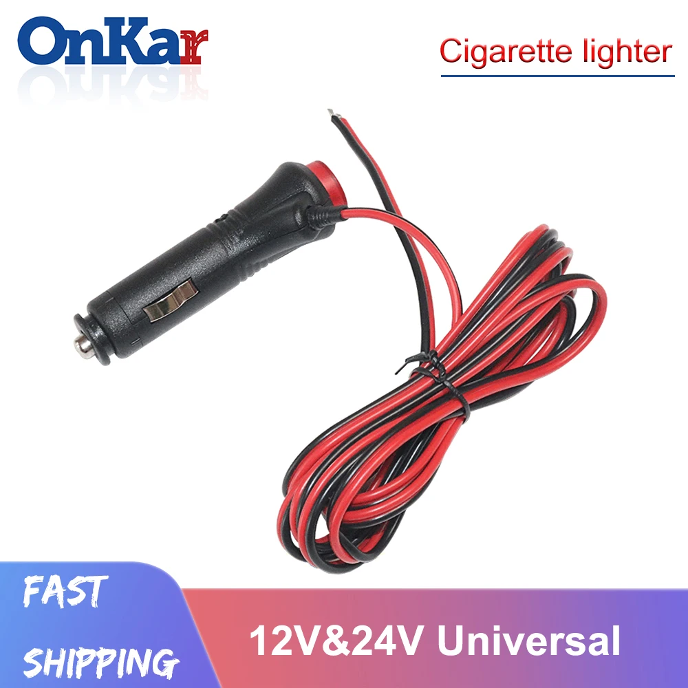 Евсюков Автомобиль Мотоцикл/мотоцикл 12V 24V пробки прикуривателя Питание кабель