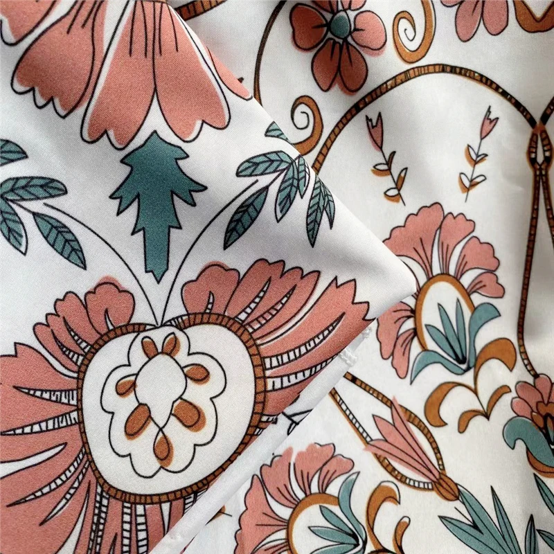 Boho Fabric By The Yard, Mandala Floral Upholstery