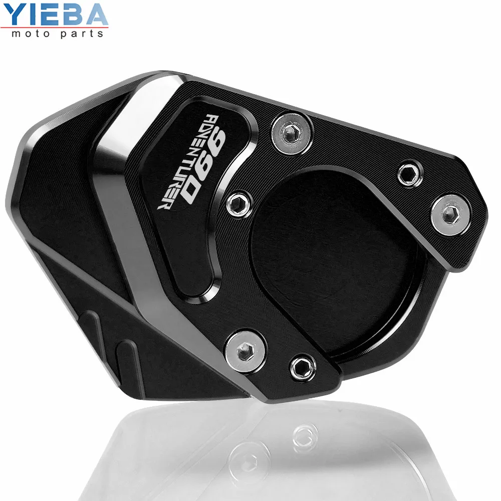 CNC алюминиевый moto rcycle Sidestand Kickstand подставка для ног боковая подставка Увеличьте Мото части для KTM 990 Adventure R 2009-2011 - Цвет: black-black