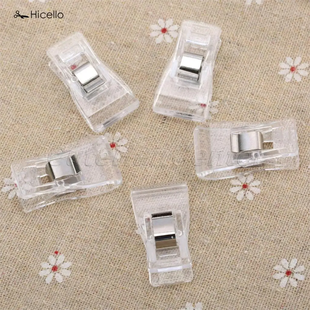 Hicello 10 штук пакет многоцветные Швейные зажимы пластиковый Клевер чудо