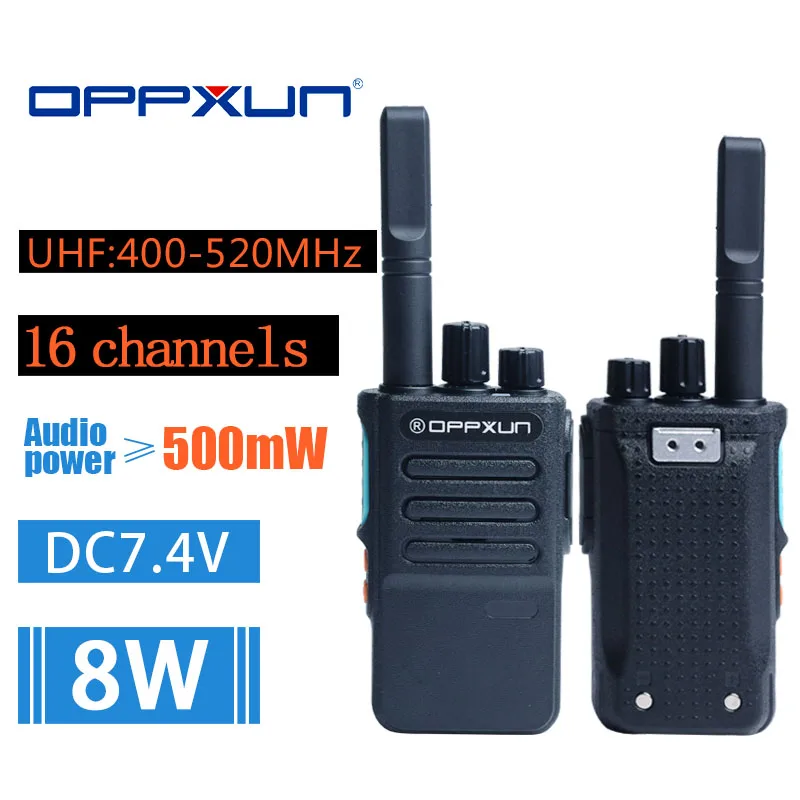 Rádio portátil em dois sentidos da frequência ultraelevada OPX-GD-6-400 mhz 16 do walkie talkie de 470 canais
