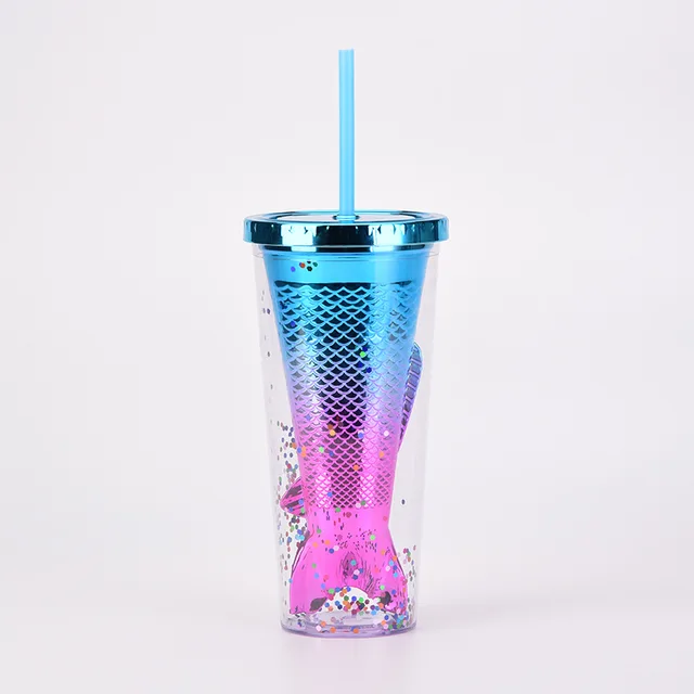 MERMAID Kids Leak Proof Tumbler Cup With Retractable Built in