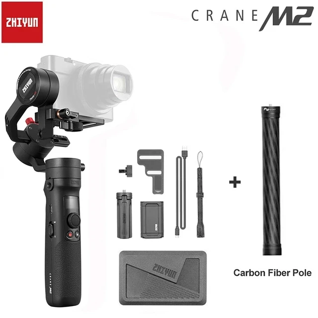 Zhiyun Crane M2 3-осевой ручной шарнирный стабилизатор для камеры Gopro для Камера sony Canon Gopro hero 5 6 7 смартфон pk G6 плюс DJI Ronin S Max мы собрали воедино - Цвет: KitC add Extend Pole