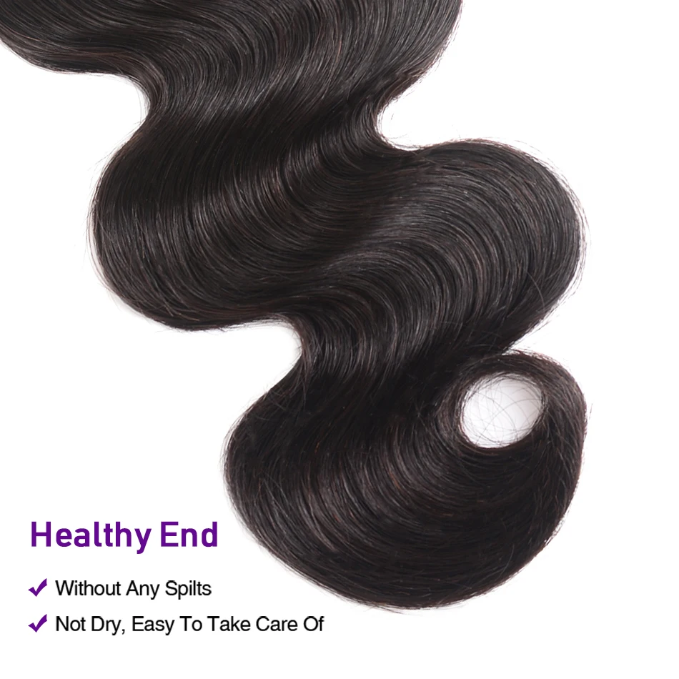 Волосы UNICE, серия Kysiss, волнистые бразильские волосы, плетение, 4 пряди, с закрытием, натуральный цвет, 8-30 дюймов, человеческие волосы
