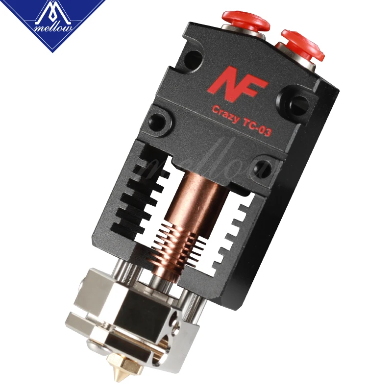 Новейший Mellow NF-Crazy Tc-3 Циклоп и Химера экструдер 2 в 1 из 2 цветов Hotend Bowden с 3d принтером Titan/Bmg экструдер