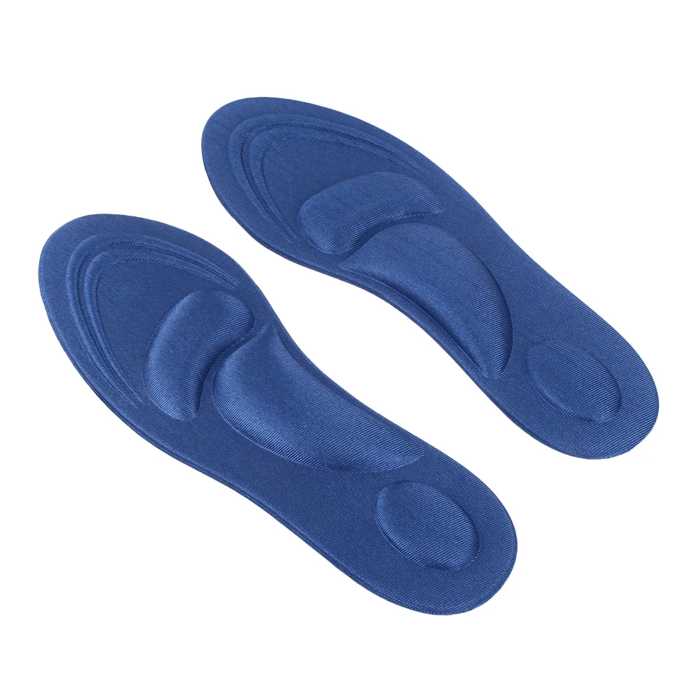 Comfortable Environmental Protection Motion Orthotic Insole Sports Insole Security Soft Silica Gel 4D 2pcs Sponge Insole