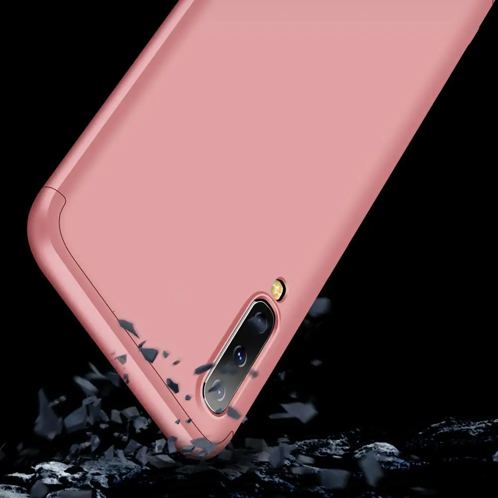 Чехол для телефона samsung A50 ультра тонкий ПК задняя крышка нескользящий противоударный 360 градусов полный защитный чехол