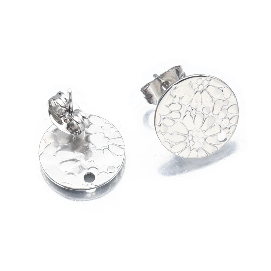 Boucles D'oreilles Diesel Pour Hommes - Acier Inoxydable Argenté - Fermoir Sécurisé - Style Urbain Et Audacieux
