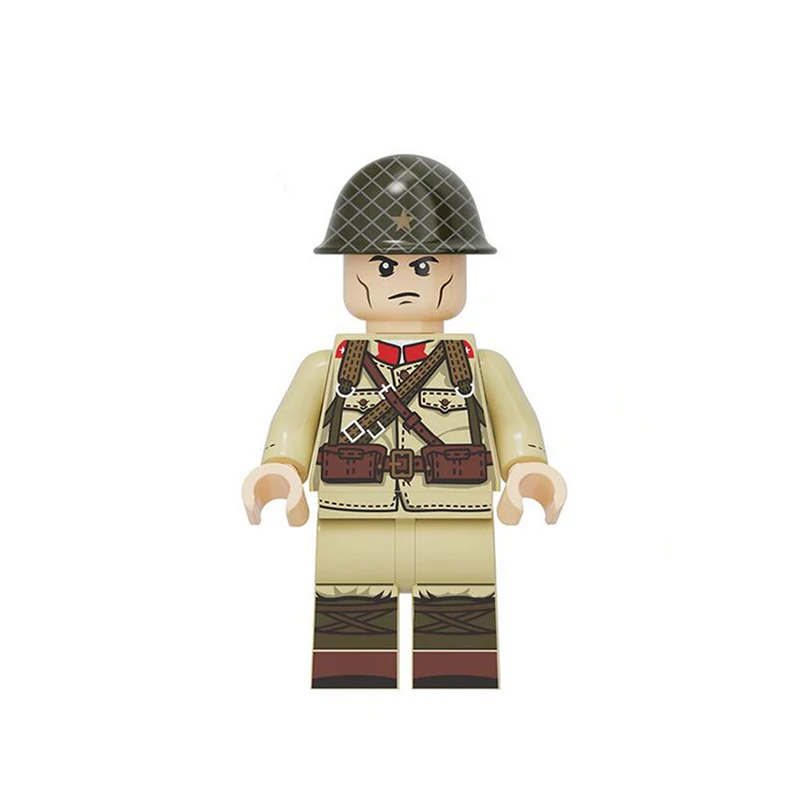 10 шт./партия Moc WW2 Военная серия строительный блок японские армейские солдатики фигурки Diy Кирпичи игрушки для подарков X602