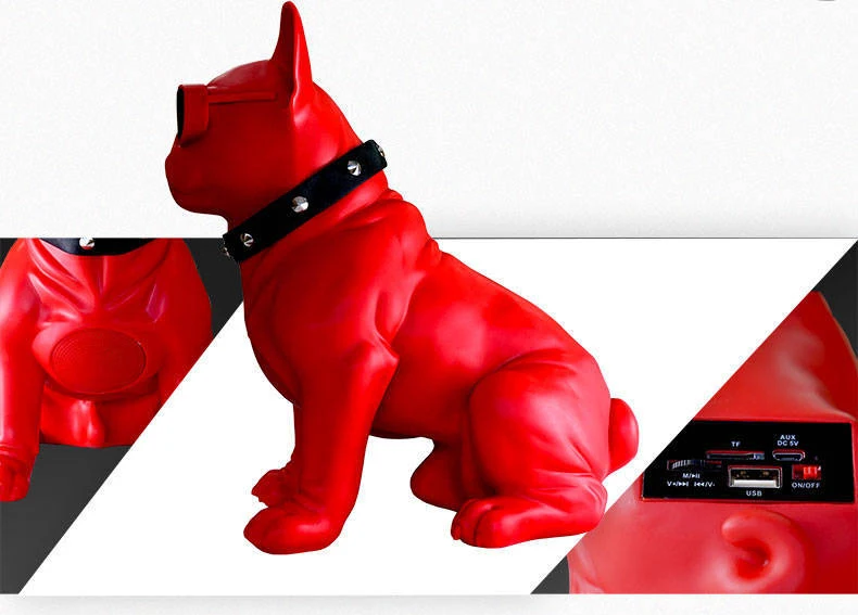 Wireless Bluetooth Speaker French Bulldog Subwoofer Multipurpose for Computer PC Speaker Full Dog Portable Stereo Gift 6