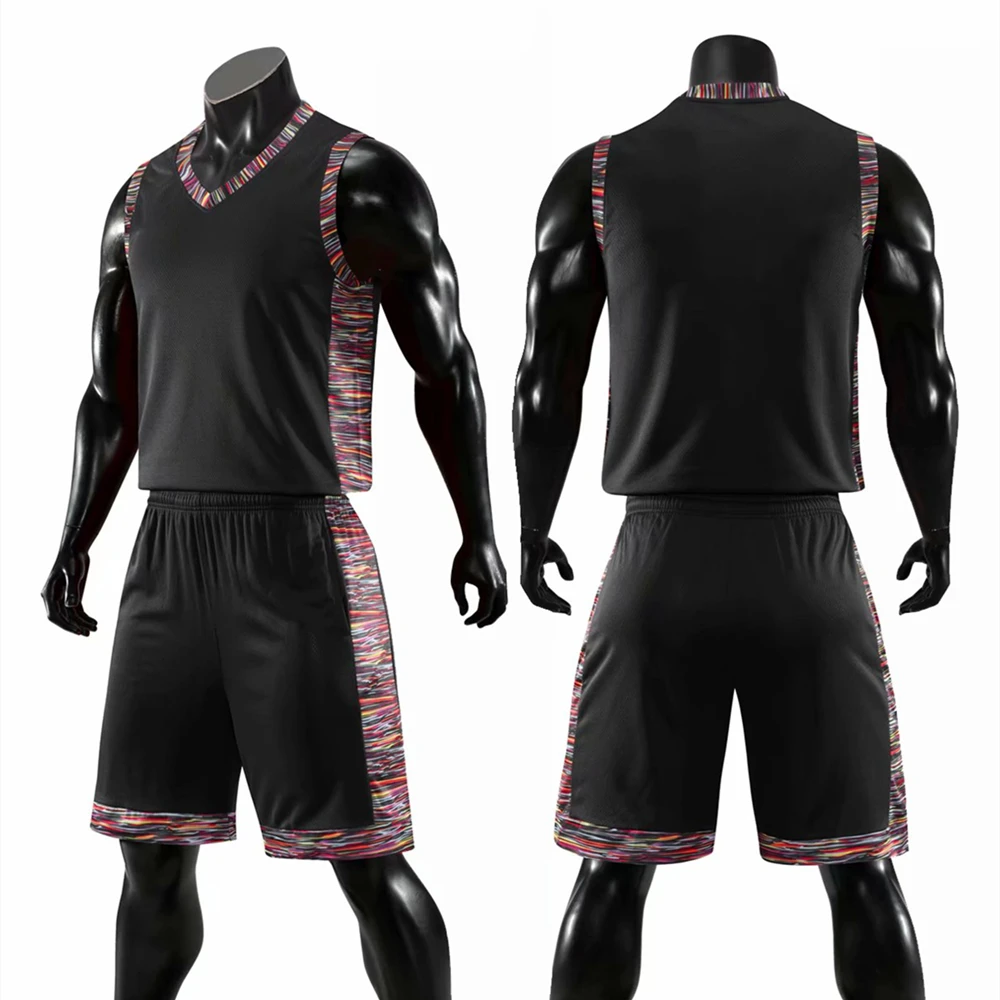 Basketball Jerseys Kids Adult Basketball Jersey Set Child Women & Men Basketball Clothes Shirt Double Pockets Shorts Training Uniform Sports Suit