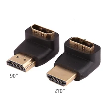 EDAL 2 шт./лот hdmi-кабель, адаптер преобразователей 270/90 градусов угол HDMI мужчин и женщин hdmi для 1080P HDTV Переходный кабель конвертер