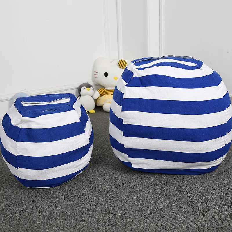 

Stuffed Animal Storage Bean Bag Chair Portable Kids Toy Storage Bag Modern Creative Storage Play Mat Clothes Organizer Tool
