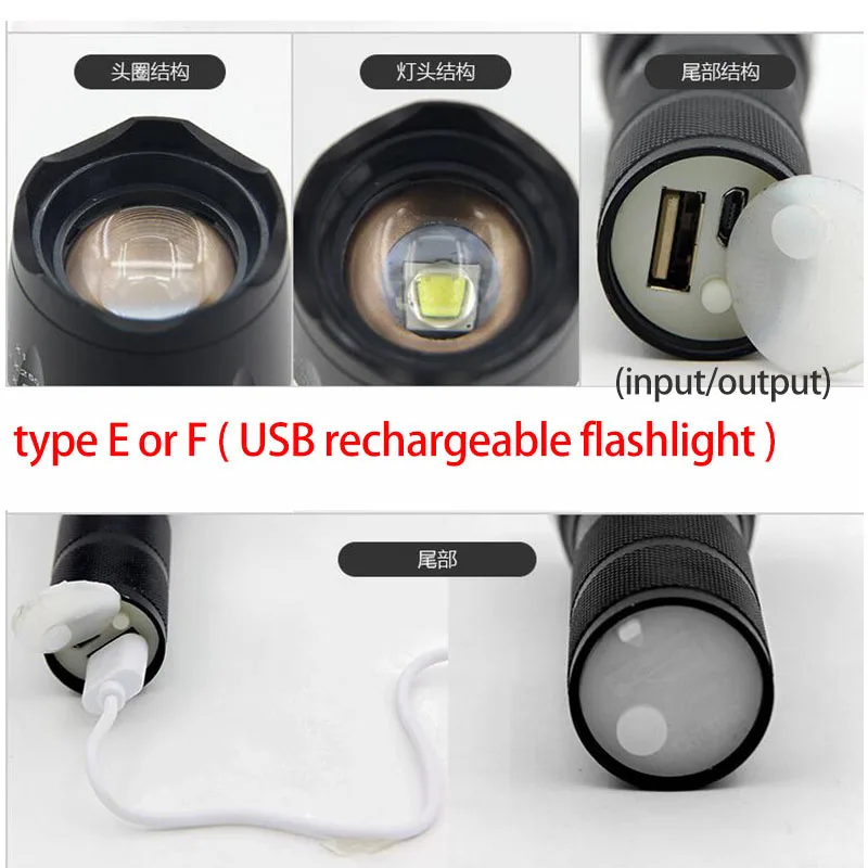 T6 L2 светодиодный фонарик супер яркий Torcia Torchlight Flash Light фонарик "Lanterna" 18650 AAA батарея USB тактический для пеших прогулок
