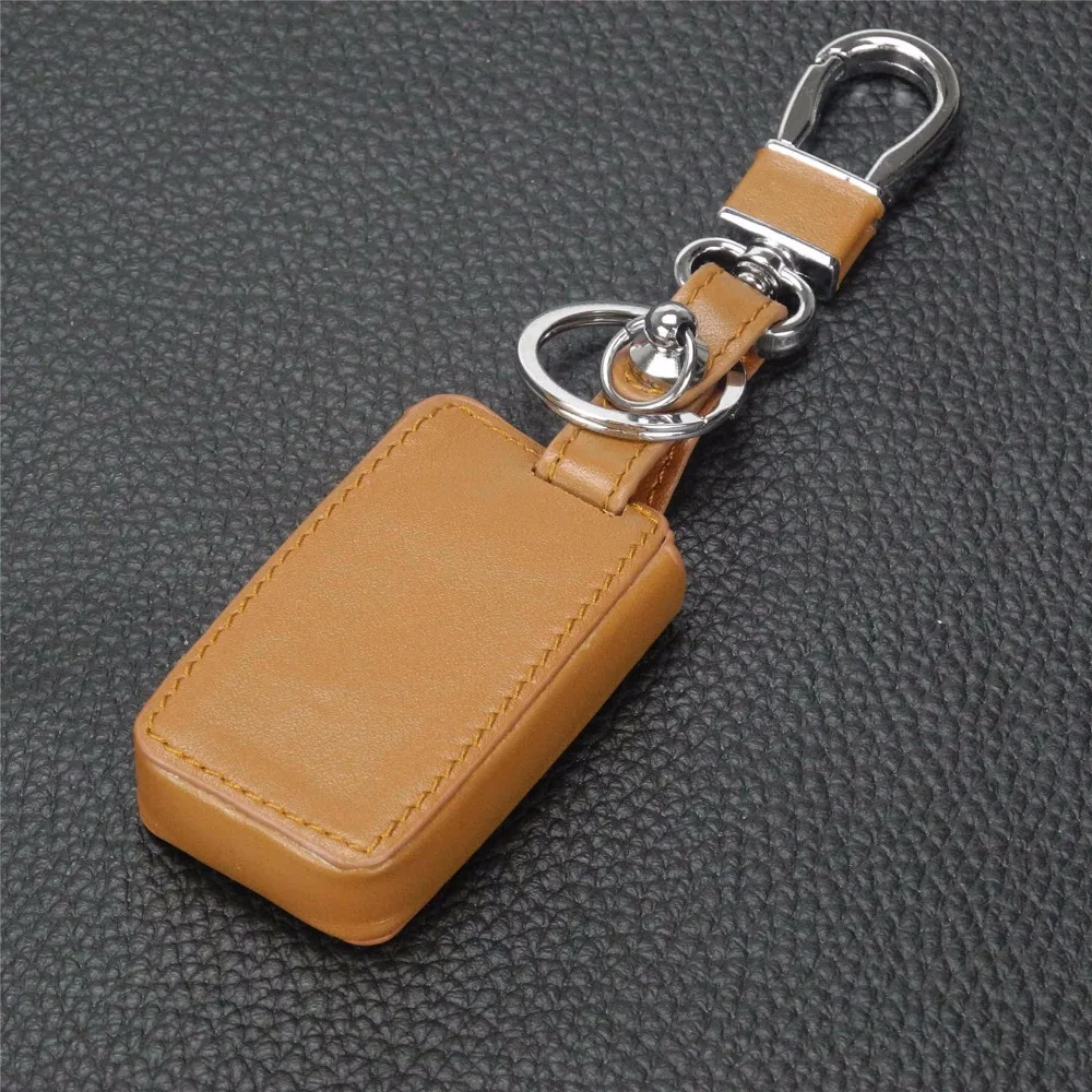 Кожаный чехол для ключей автомобиля для Toyota RAV4 2009 10 2011 RAV 4 Yaris eliz 4 кнопки умный пульт дистанционного управления Fob чехол Брелок защитная сумка