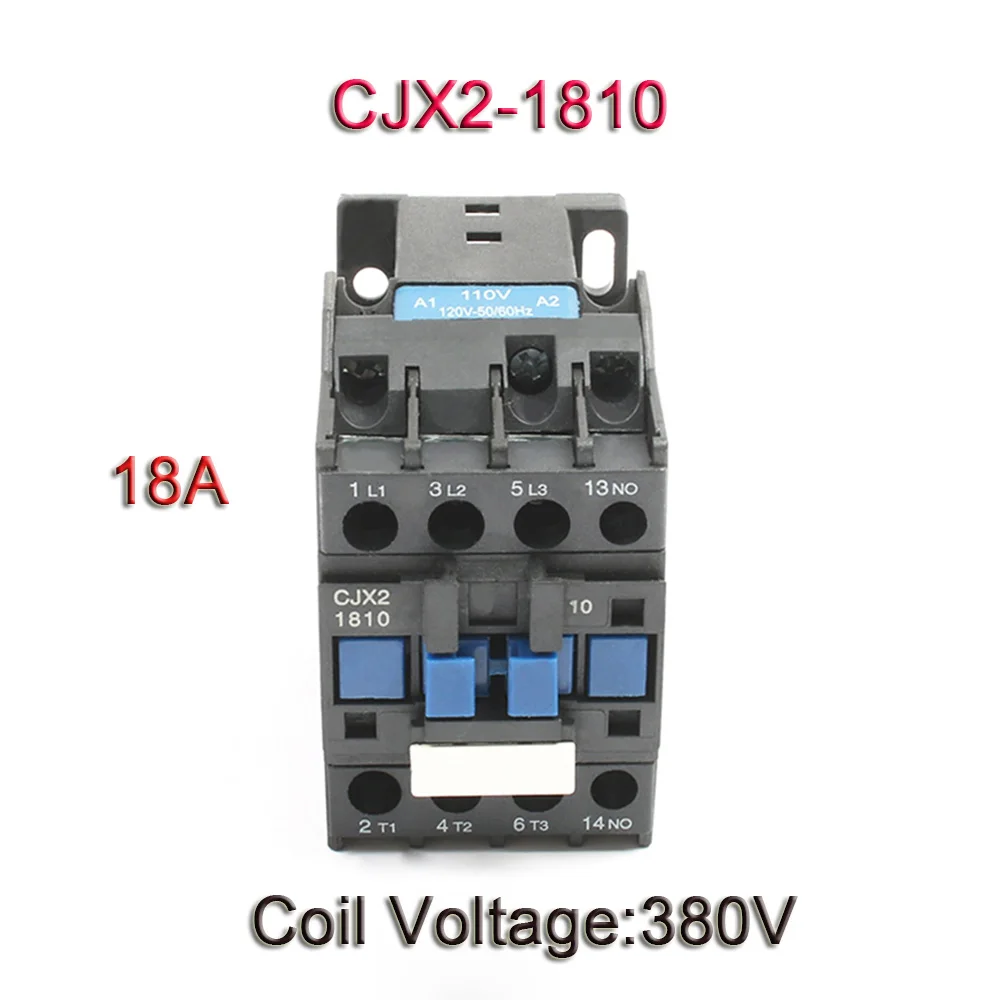 CJX2,CJX2-0910 LC1 CJX2-0910 CJX2-1210 CJX2-1810 380v 9a ac contactor 380V AC 9A /12A/18A 50 HZ/60HZ 220V 110V orginal - Цвет: 1810-380V