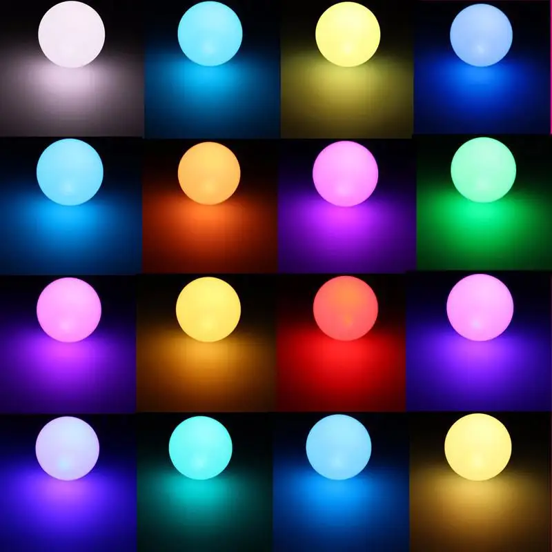 Kuulee E27 85-265 в RGB светодиодный ИК дистанционное управление лампа Светодиодная Регулируемая RGB Изменение цвета лампы