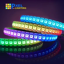 Ws2815 ws2812b ws2813 led tira de luz 5050 contas luz néon sinal inteligente pixels endereçável duplo sinal rgb cor cheia tira conduzida
