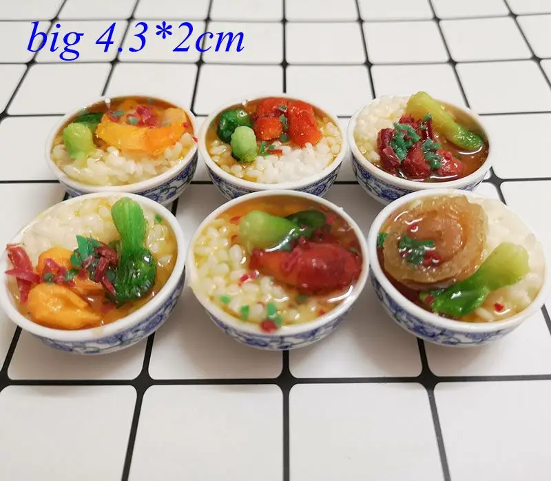 Миниатюрный Кукольный домик 2 шт. в масштабе 1/6 кухня десертная лапша ролевая еда
