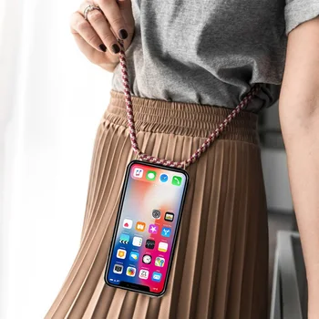 Перейти на Алиэкспресс и купить Для Ulefone Power 5 6 5S 3L Силиконовый ТПУ чехол для Ulefone Power P6000 Plus чехол с ожерельем крестообразный Канат