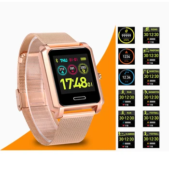 

NEW MILAN STEEL BELT SMART MULTI-FUNCTION SPORTS WATCH SWIMMING BLOOD PRESSURE CALL HEART RATE MONITORING UNISEX WATCHES