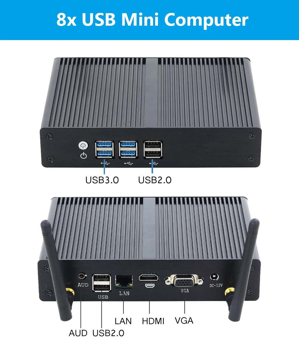 BEBEPC HTPC мини ПК Intel Core i3 7100U i5 5287U 4200Y Pentium 4405U DDR3L Wi Fi Windows 10 minipc ТВ коробка настольных