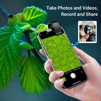 APEXEL 200X obiektyw z mikroskopem cyfrowym z przenośnym przewodnikiem LED CPL mikro kieszonkowe obiektywy makro dla iPhone Samsung wszystkie smartfony 3