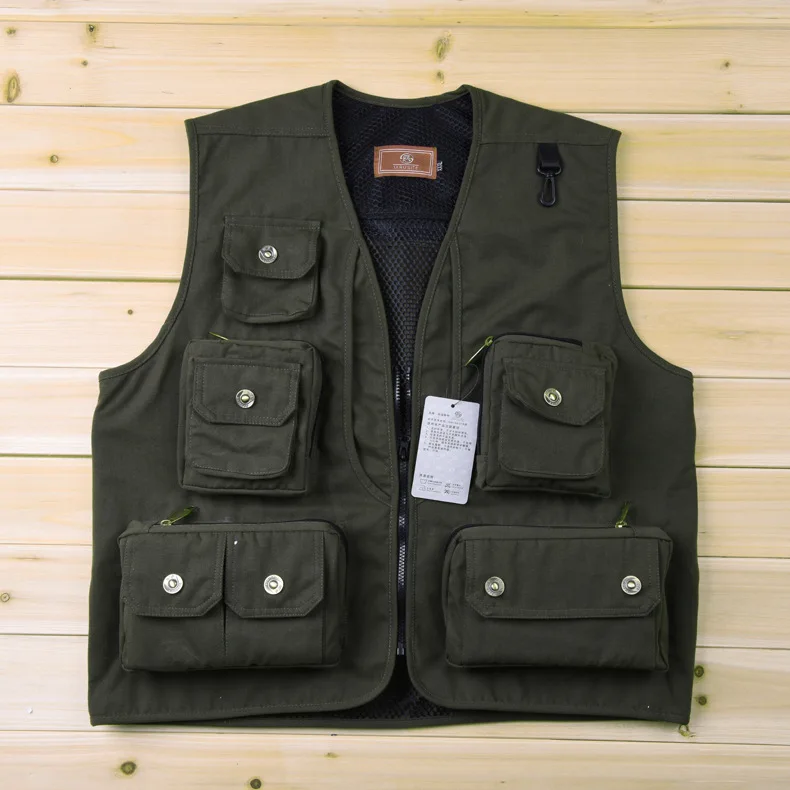 

27196 [Fishing Photography Vest] Outdoor Multi-pockets Fishing Clothing Wild Fish Fishing Gear