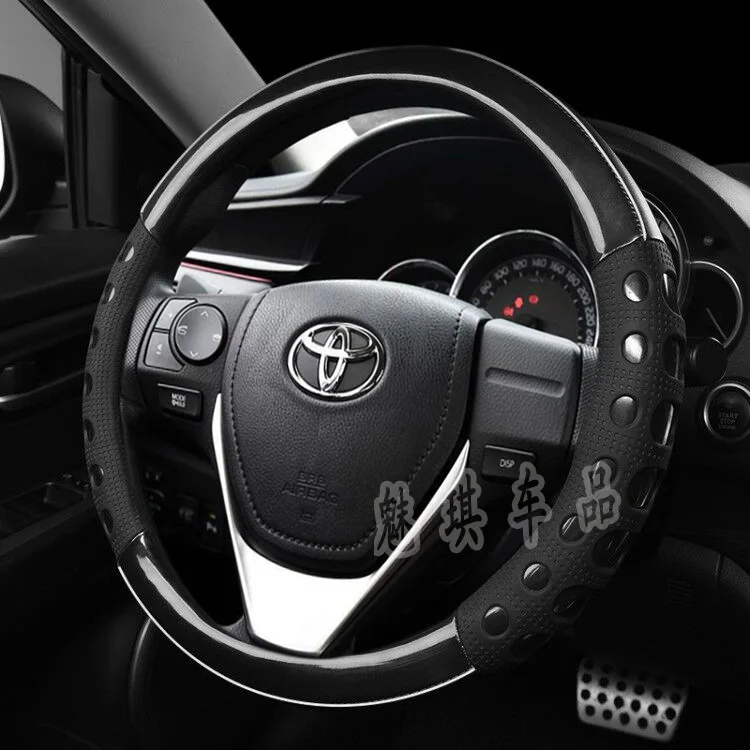 Подходит для Toyota Corolla Cause Dazzle RAV4 Prado Kai Mei Ruei Hann Highlander Reiz автомобильный чехол для рулевого колеса
