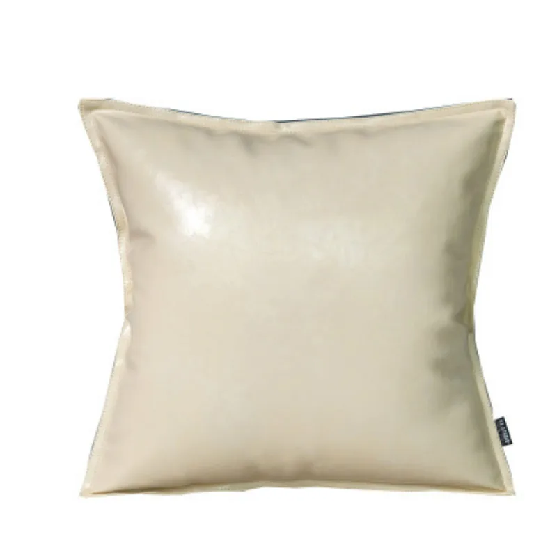 

New Luxurious Retro Solid Leather Decorative Christmas Pillowcases Waterproof Pillow Case 7 Colours Three Size Zara*women