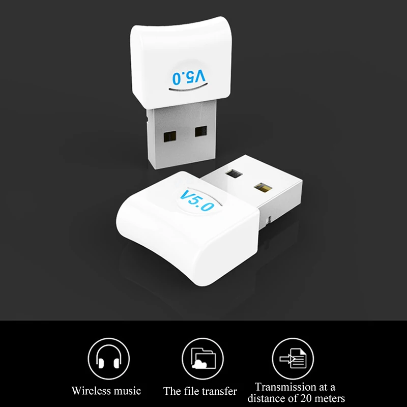 Портативный беспроводной приемник адаптер USB Bluetooth 5 0 для автомобильной домашней