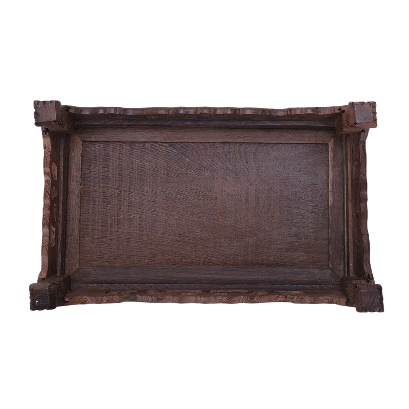 Rectangular Tiger Feet Mahogany Sculpture Buddha Statue Crafts Decoration Base Rectangular Solid Wood Stone Base