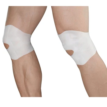 2pcs Silicone Gel Kneecaps Brace Knee Pad Support Wrap Strap Guard Protection for Running Basketball Sports Gym Sports