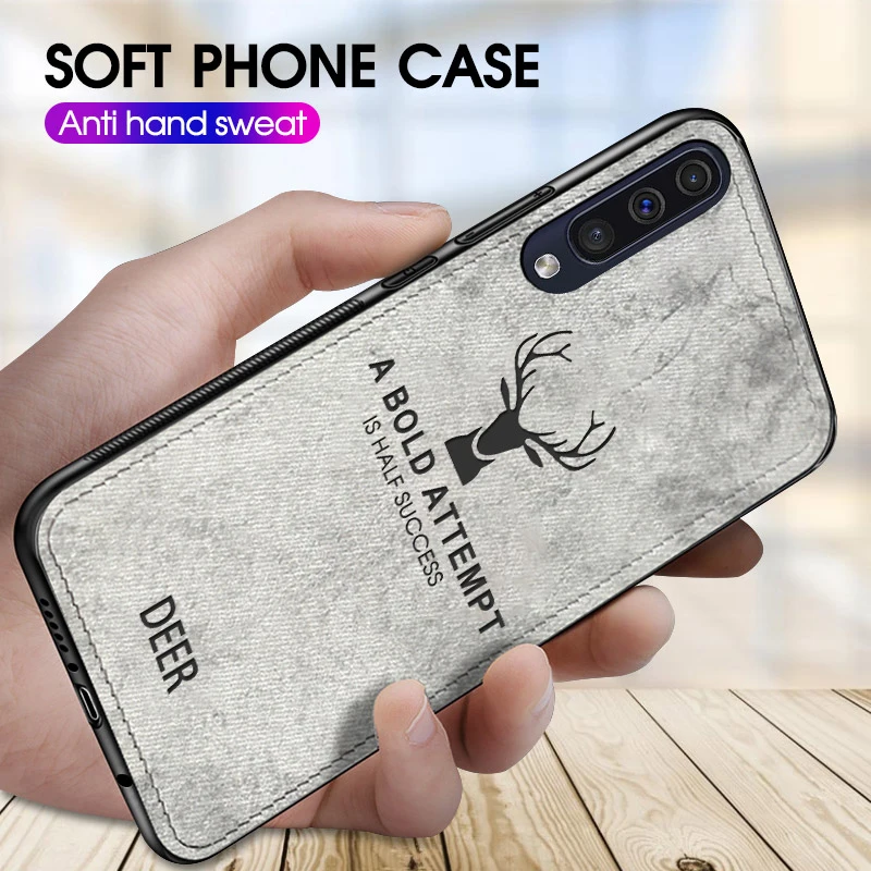 Классный чехол для телефона с рисунком оленя samsung Galaxy A50 A30 A70 Мягкий ТПУ Note 9 8 A9S A8S