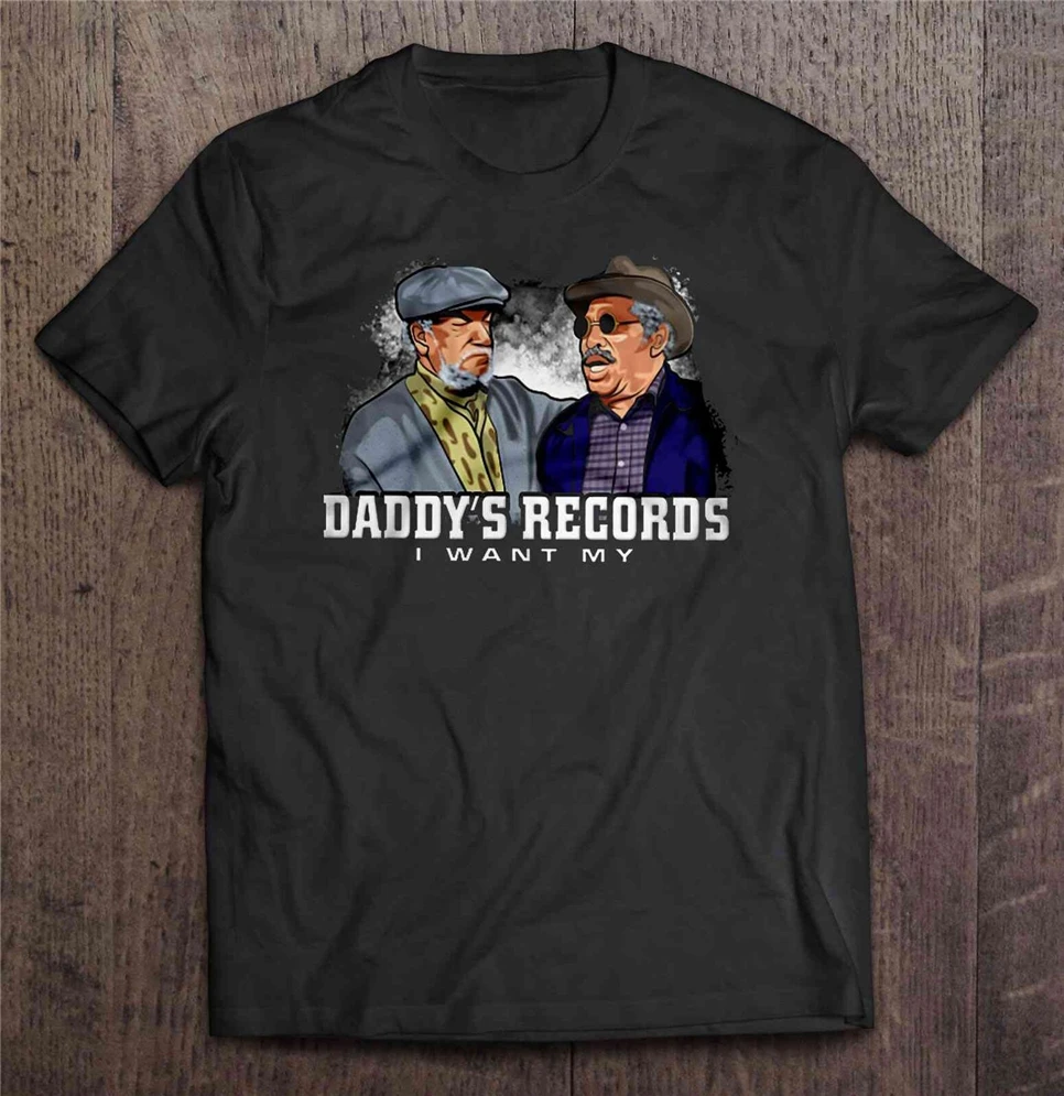 Я хочу чтобы мой Daddy'S Records Sanford And Son черная футболка S 3XL печать одежда