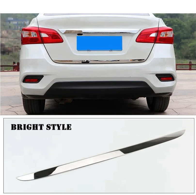 Аксессуары для Nissan Sylphy Sentra 2012 2013 2014 2015 нержавеющая сталь яркое серебро задний